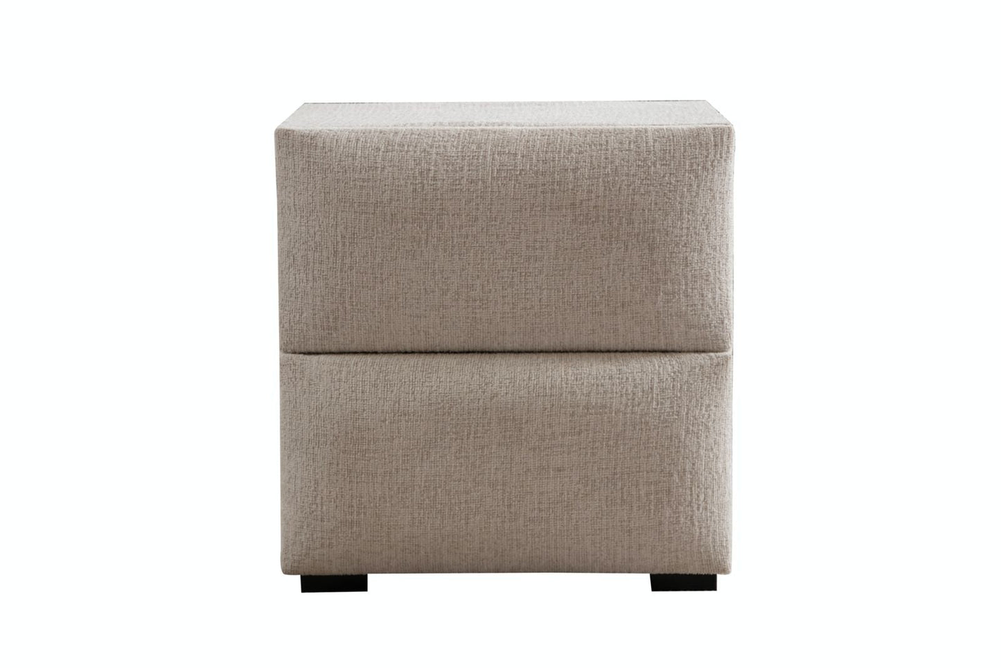 Lit Coffre Jade Chenille Blanc Cassé