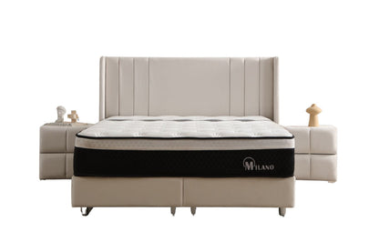 Lit Coffre Alma Velours beige