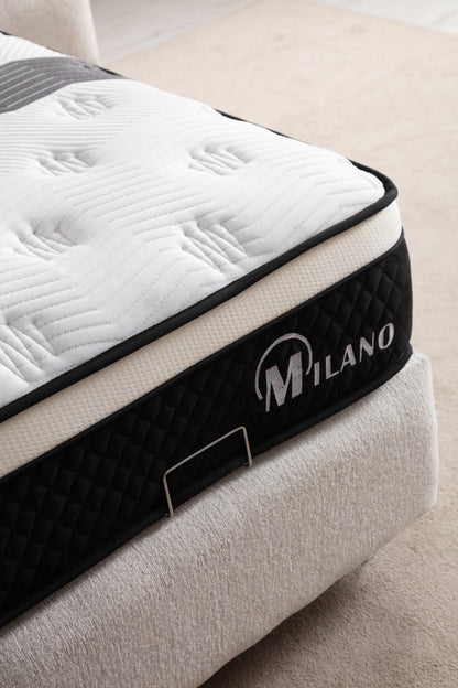 Lit coffre Maya Chenille Blanc Cassé